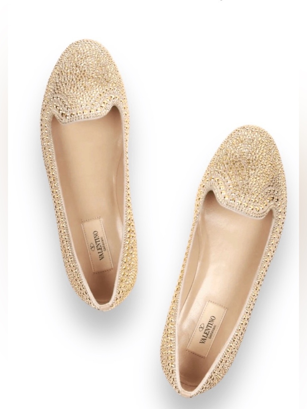 Valentino Garavani Glam Micro-Rockstud Ballet Flat